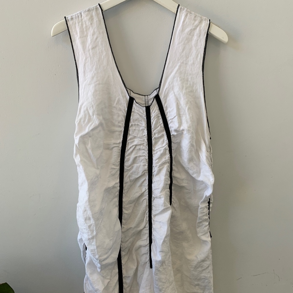Cynthia Ashby Summer Linen Sleeveless  Dress